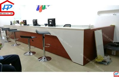 Quầy Lễ Tân Thấp Giá Rẻ QLTT M08