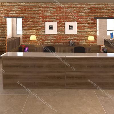 Quầy Lễ Tân Thấp Giá Rẻ QLTT M10