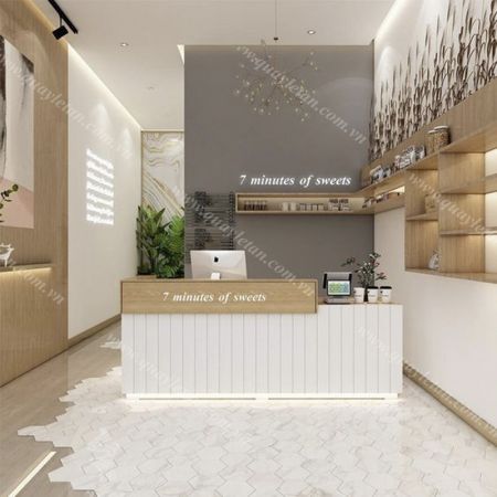 Quầy Lễ Tân Hiện Đại - Cao Cấp QLTCC158